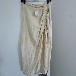 Free People Midi Skirt with Tie (New Never Worn; Tag Still On)